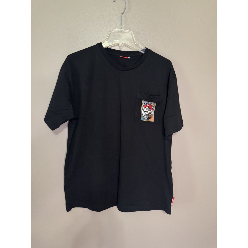 Nintendo Super Mario Hanafuda T-Shirt Black Tokyo Official Limited Size XL